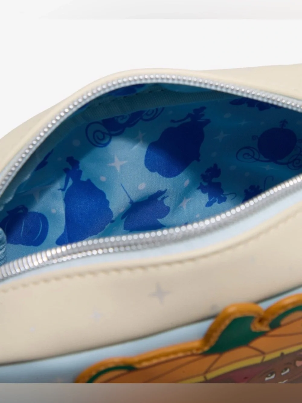 Loungefly Disney Cinderella Jaq & Gus Pumpkin Cosmetic Bag